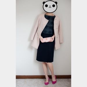 Wool blend coat