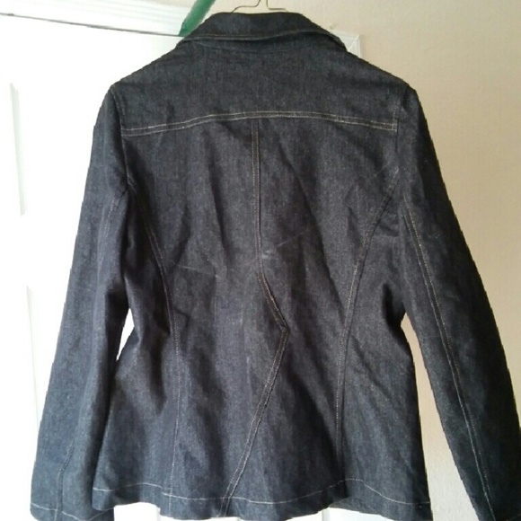 BEBE Denim Blazer AQUARIUM Size S Made in France - Picture 3 of 4