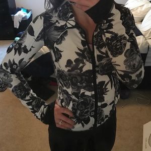 Lululemon floral full zip jacket