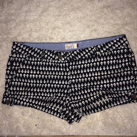 Black & White Geometric Shorts