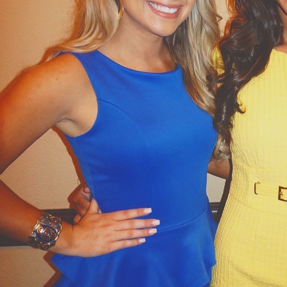 Arden B Peplum Dress - Picture 1 of 2