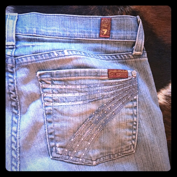 Seven for all mankind bootleg light washed jeans