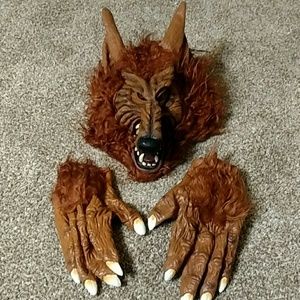 Halloween Wolf Mask with hands