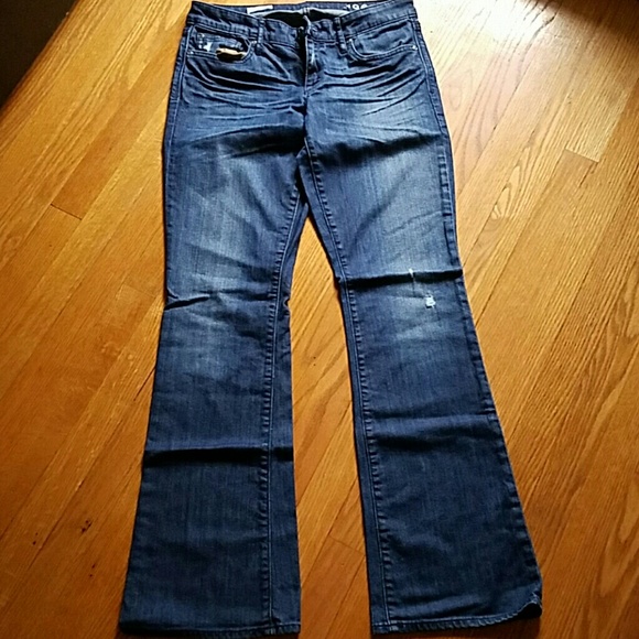 Sexy boot cut jeans.