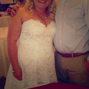 Alfred Angelo Strapless Ivory Dress