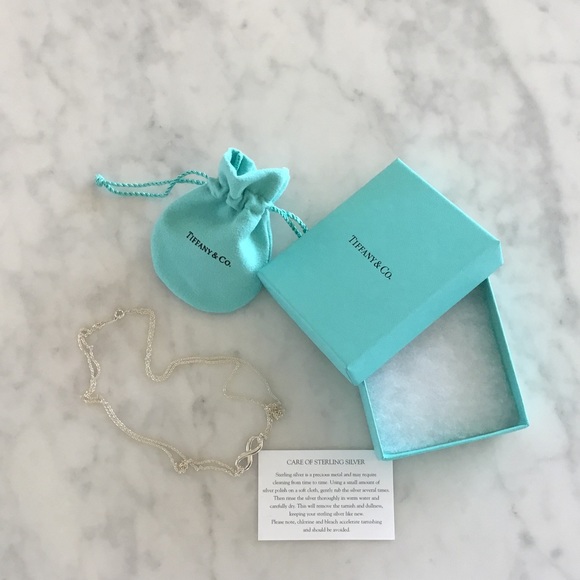 Tiffany & Co. silver infinity necklace