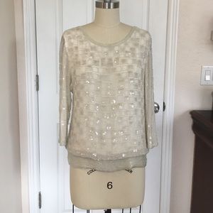 Parker Silk Beaded top