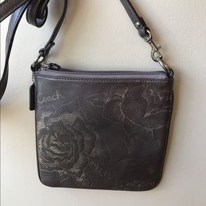 Limited Edition Coach Crossbody w/ Floral Etching