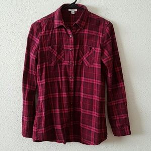 Pink Plaid Shirt