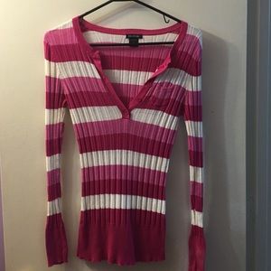 Pink Striped Shirt
