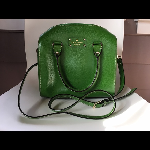 Kate Spade satchel, green, like new!