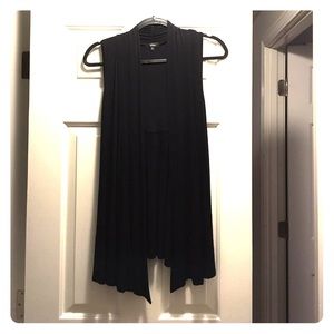 Black Swing Vest Cardi