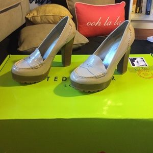 High Heel Penny Loafers