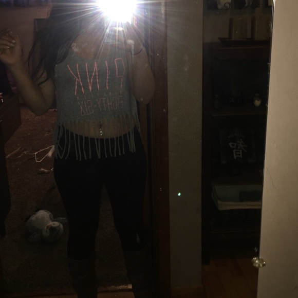 Pink crop top