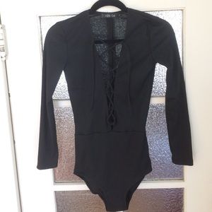 Lace up bodysuit