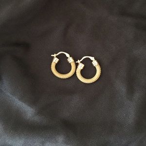 Gold hoop earrings