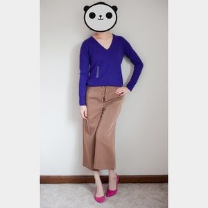 100% cashmere v neck sweater