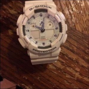 White g shock watch