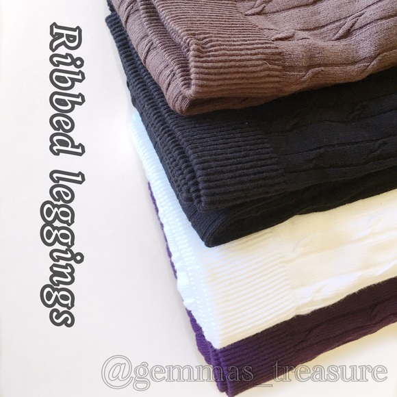 || FALL RIBBED LEGGINGS || - Picture 2 of 5