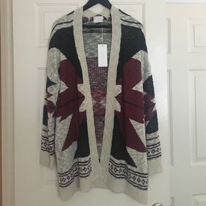 NWT Oversized Aztec sweater