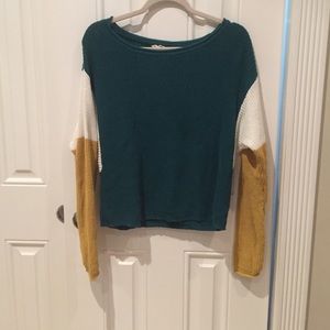 Color block sweater