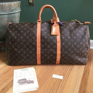 Authentic Louis Vuitton keepall monogram 55 bag