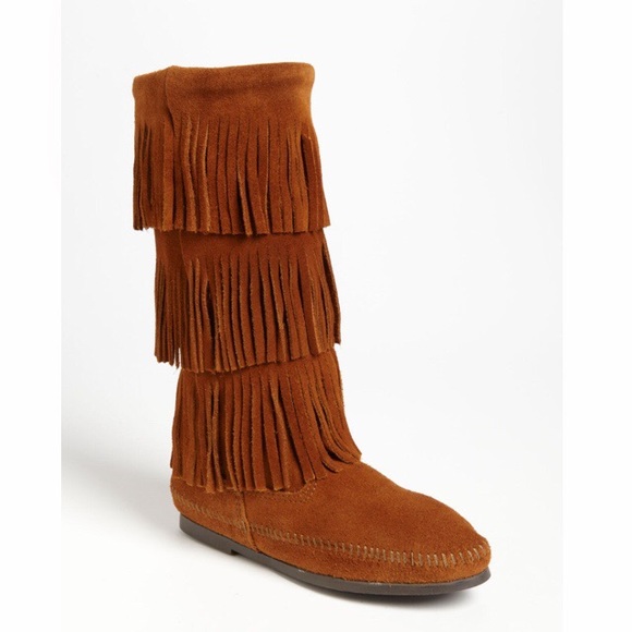Minnetonka Triple Fringe Boot
