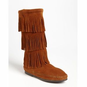 Minnetonka Triple Fringe Boot