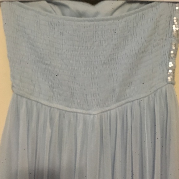 Teeze Me Mid Dress Strapless Baby Blue - Picture 4 of 4