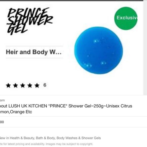 LUSH Kitchen Prince Shower Gel - Picture 2 of 5