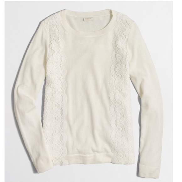J. Crew adorable lace sweater