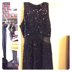 Sequin Black Dress
