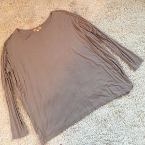 Beige / Gray Piko Top
