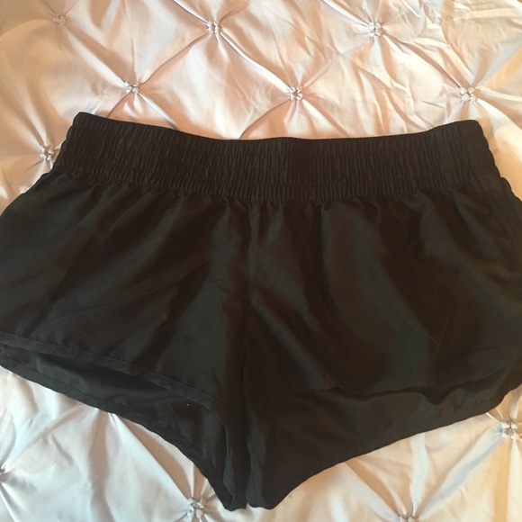 Black bathing suit shorts