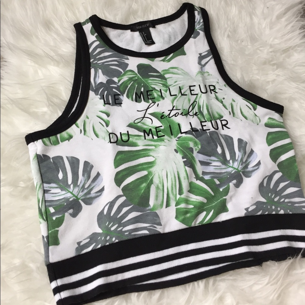 [SOLD] Tropical Cropped Shirt