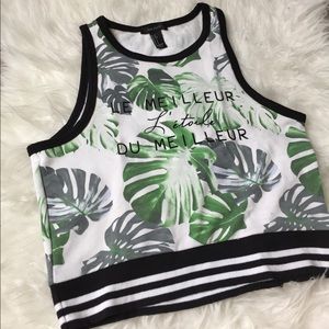 [SOLD] Tropical Cropped Shirt