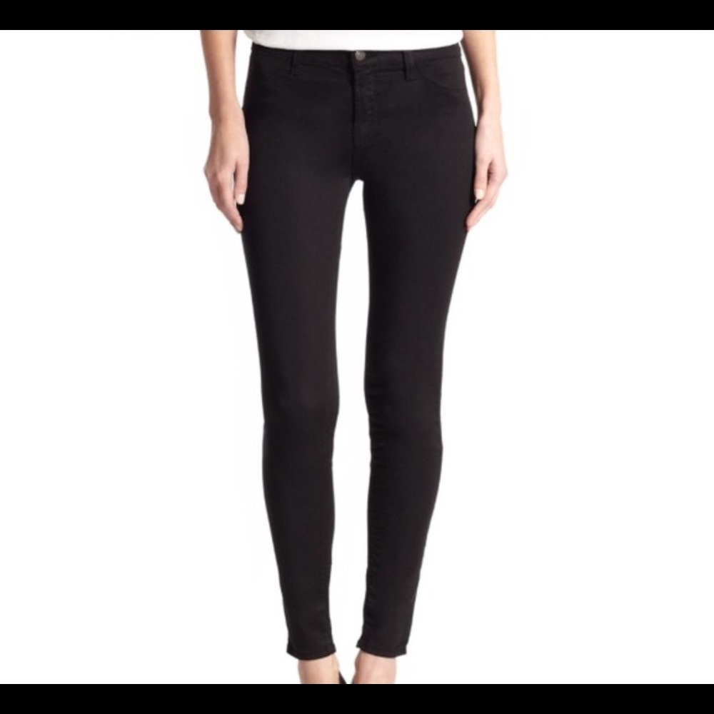 NWT J Brand Mid-Rise Super Skinny Luxe Sateen Pant