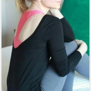 Aerie Long Sleeve Low Back Top