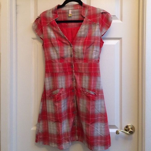 Free People Dresses & Skirts - 💕 New Markdown💕 Vintage plaid Freepeople dress