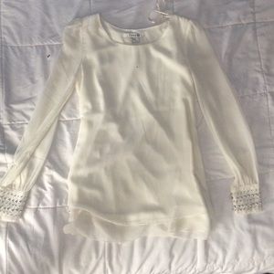 Semi sheer chiffon tunic