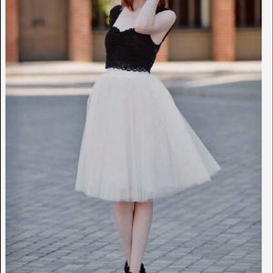 Tulle white skirt