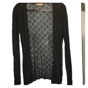 Lightweight Gray Woven Cardigan