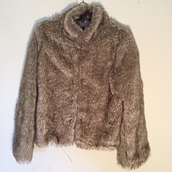 Sanctuary faux fur jacket, size small, like new