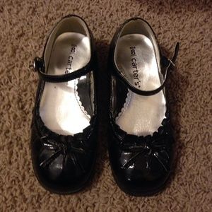 Carter's Black Patent Dress Shoes Sz 8