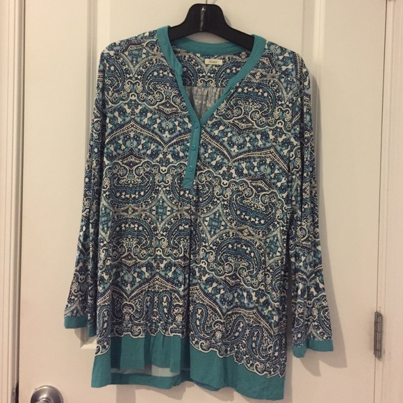 Soma soft mosaic patterned top