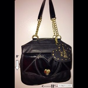 Beautiful Black Betsey Johnson Handbag