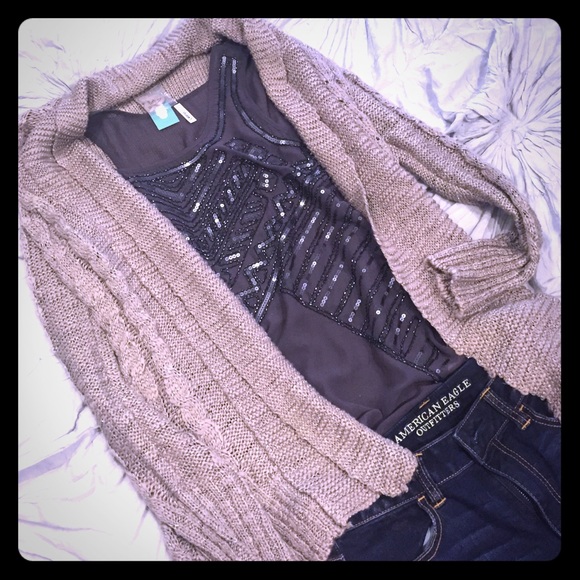 Maurices Sweaters - BNWT! Beautiful tan colored long length sweater!