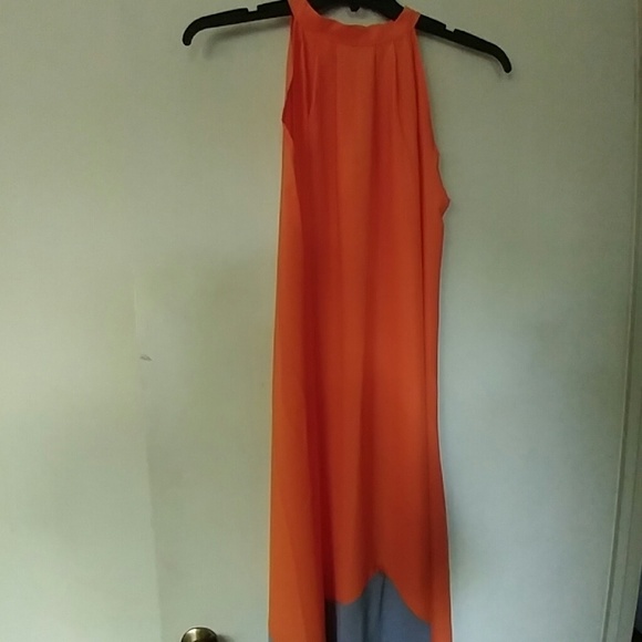NWOT BEAUTIFUL SHEER LINED CHIFFON MAXI DRESS - Picture 6 of 8