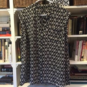Maurices Sheer Sleeveless Ikat Print Top