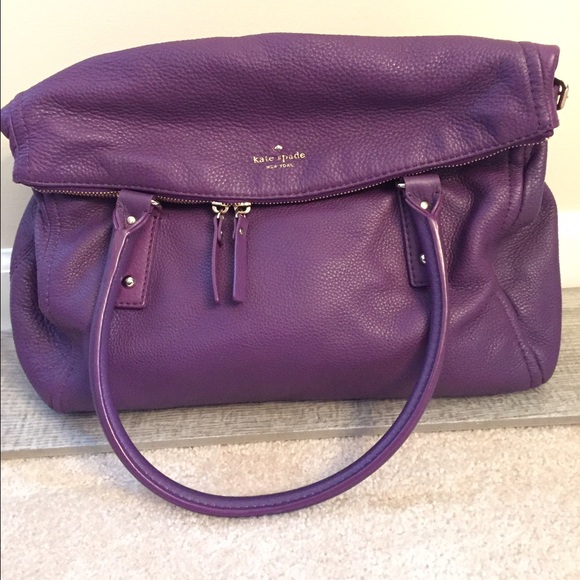 Kate Spade Dark Viola Cobbie Hill Leslie handbag